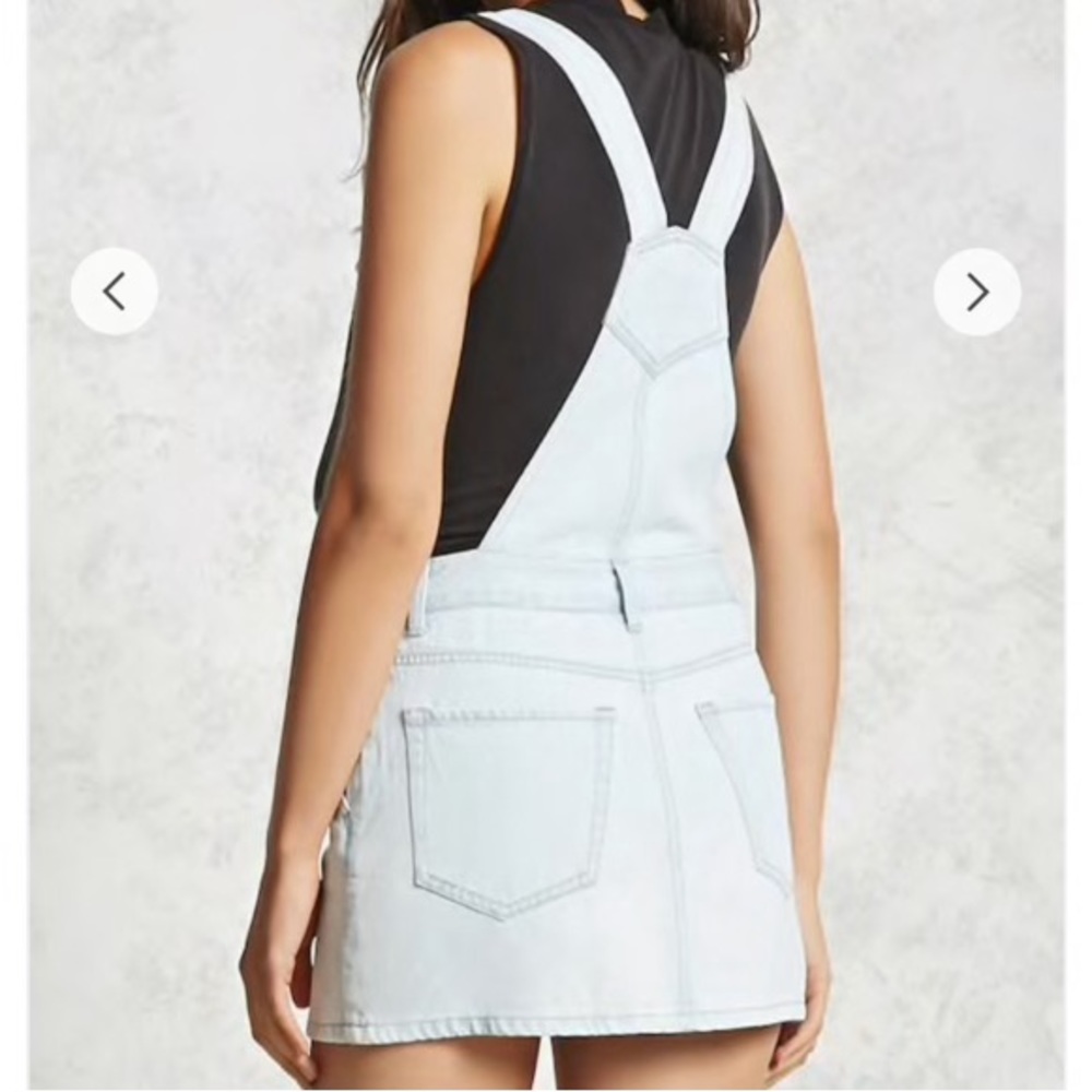 Forever 21 Denim Overall Mini Dress - Picture 12 of 13